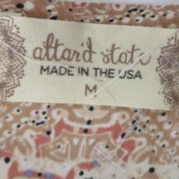 NWT Altar'd State Multicolor Patterned Boho Dress Size M - Picture 5 of 6